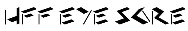HFF Eye Sore font preview